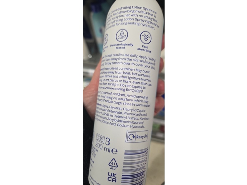 E45 Daily Care Hydrating Lotion Spray, 200 mL