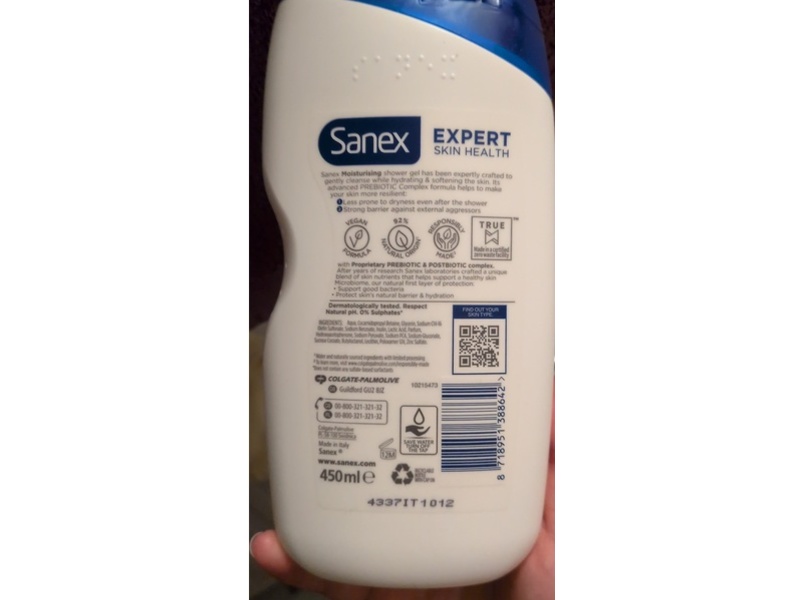 Sanex Expert Skin Health Hydrating Shower Gel, 450 mL