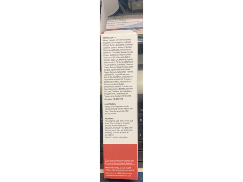 Ananda Professional Cooling Lotion, Refreshing & Soothing, 4 fl oz/120 mL