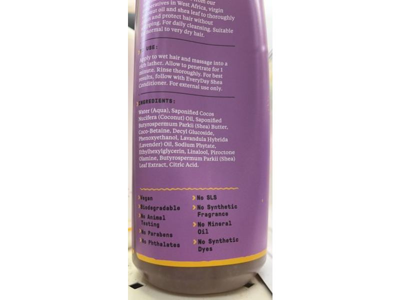 Alaffia Every Day Shea Shampoo, Lavender, 16 fl oz/473 mL