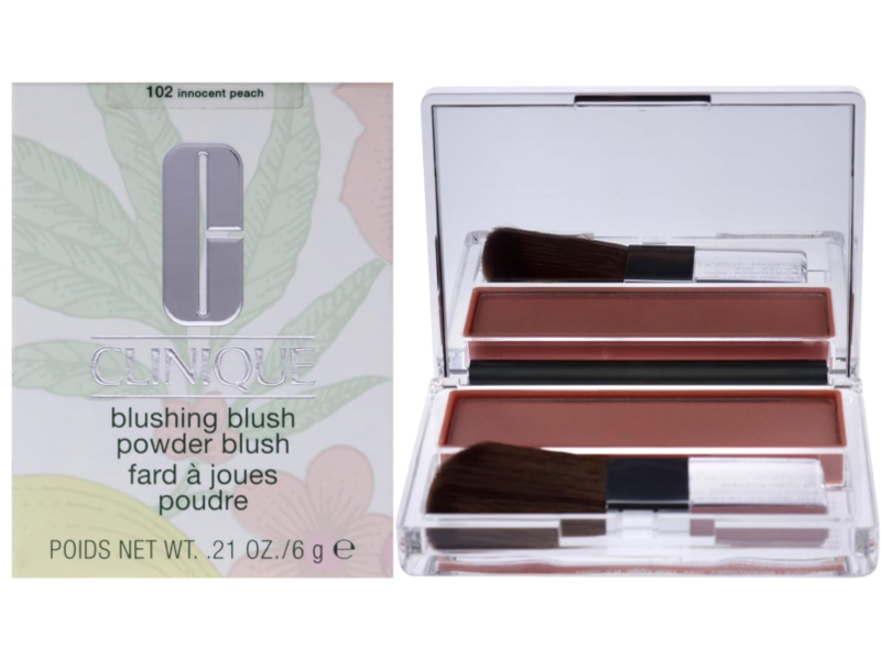 Clinique Blushing Blush Powder Blush, 102 Innocent Peach, 0.21 oz/6 g