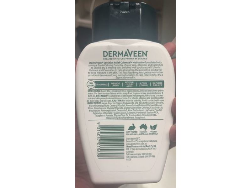 Dermaveen Eczema Calmexa Moisturiser, Sensitive Relief, 250 g