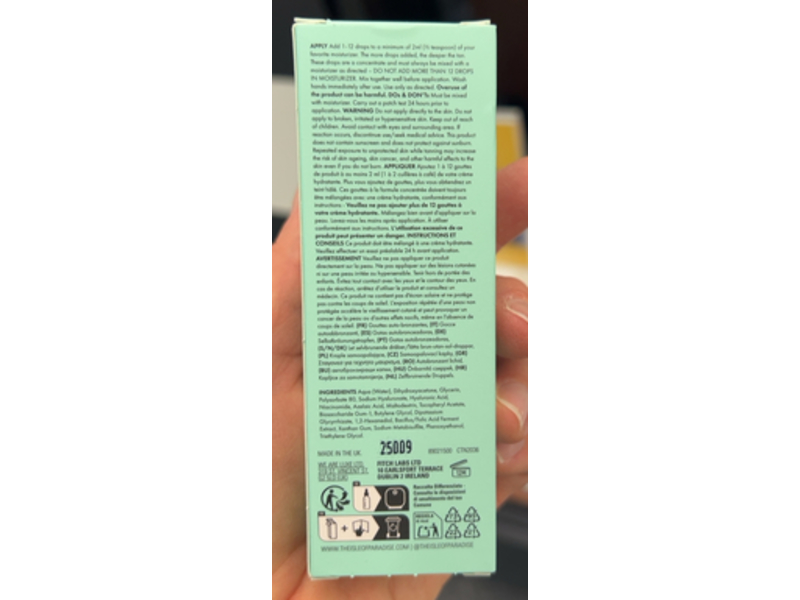 Isle Of Paradise Face + Body Self-Tanning Drops, Medium, 1.01 fl oz/30 mL