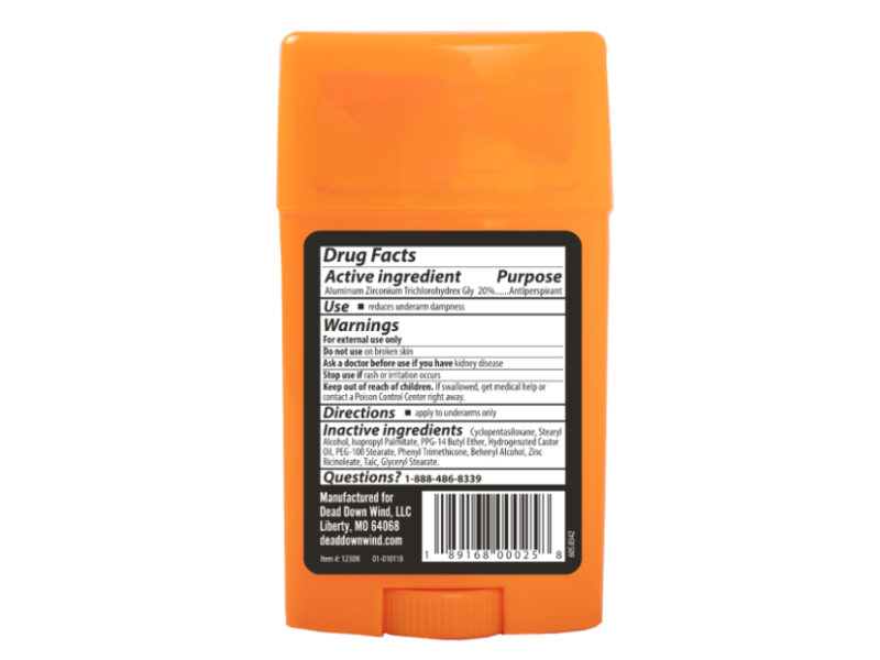Dead Down Wind Antiperspirant + Deodorant, 2.25 oz/64 g