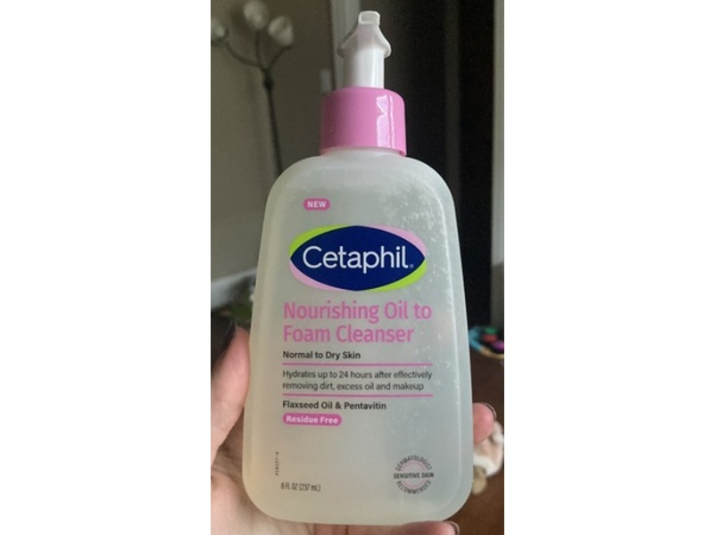 Cetaphil Nourishing Oil To Foam Cleanser, 8 fl oz/237 mL