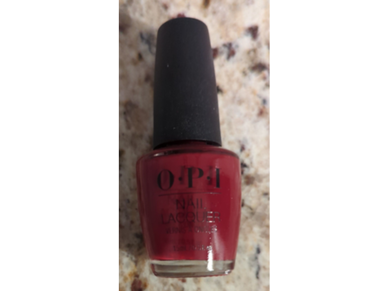 O.P.I Nail Lacquer, Got The Blues For Red, 0.5 fl oz/15 mL
