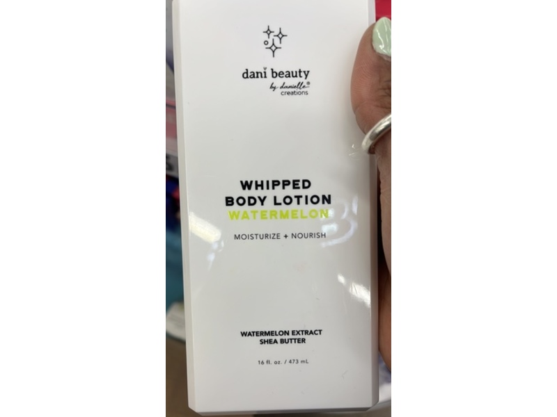 Dani Whipped Body Lotion, Watermelon & Shea Butter, 16 fl oz/473 mL