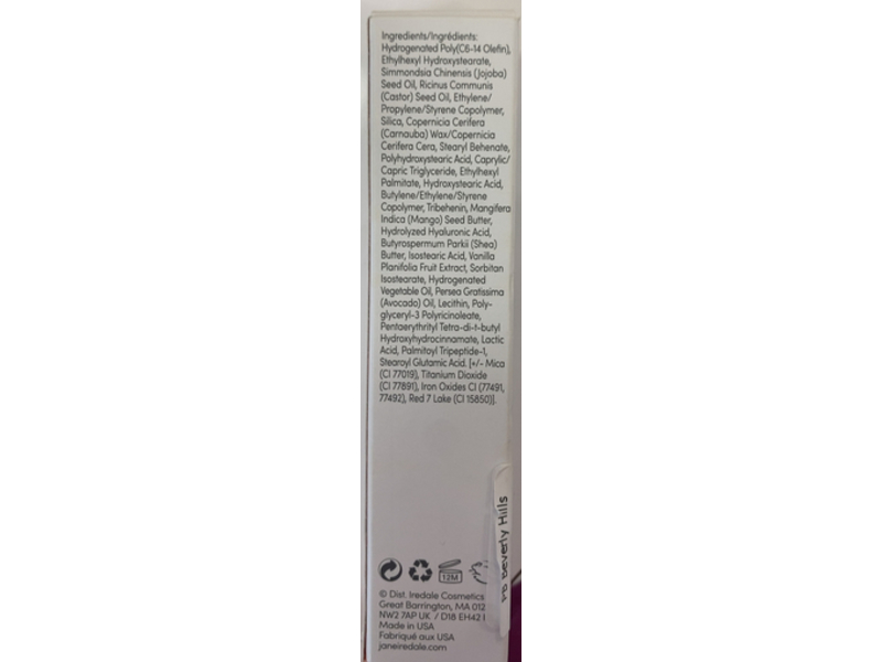 Jane Iredale HydroPure Hyaluronic Lip Gloss, Sheer, 0.126 fl oz/3.75 mL