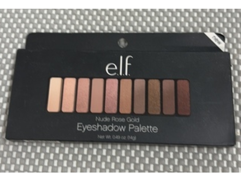 e.l.f Eyeshadow Palette, Nude Rose Gold, 0.49 oz/14 g