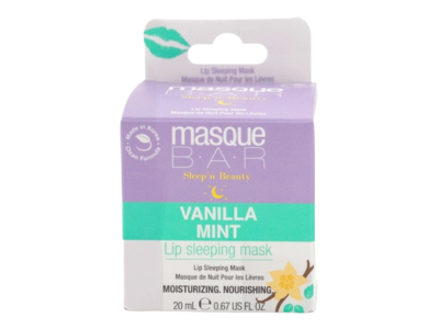 Masque Bar Lip Sleeping Mask, Vanilla Mint, 0.67 fl oz/20 mL