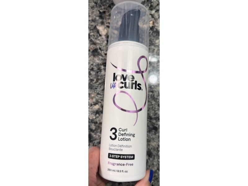 Love Ur Curls 3 Curl Defining Lotion, Fragrance Free, 8.5 fl oz/250 mL
