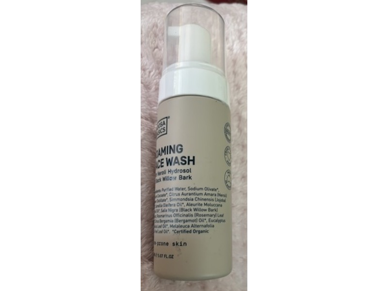 Noosa Basics Foaming Face Wash, Neroli Hydrosol & Black Willow Bark, 5.07 fl oz/150 mL