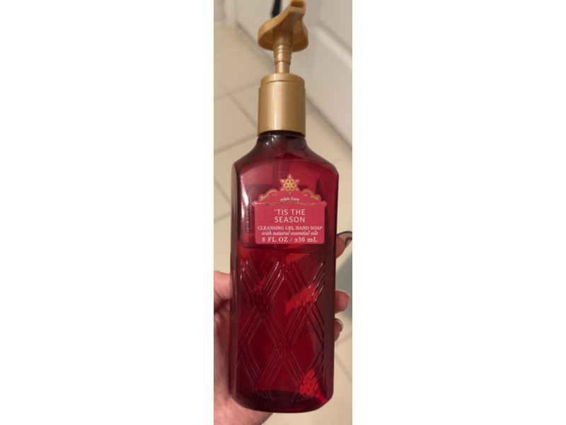 White Barn Cleansing Gel Hand Soap, Tis The Season, 8 fl oz/236 mL