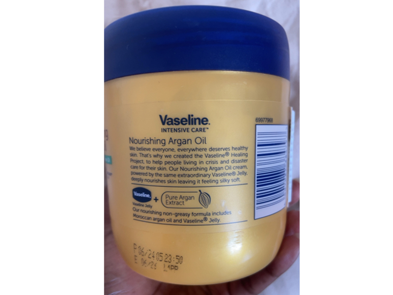 Vaseline Nourishing Intensive Care Body Cream, Moroccan Argan Oil, 400 mL