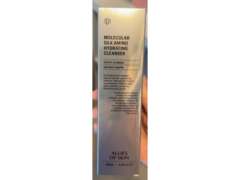 Allies of Skin Molecular Silk Amino Hydrating Cleanser, 3,4 fl oz/100 mL