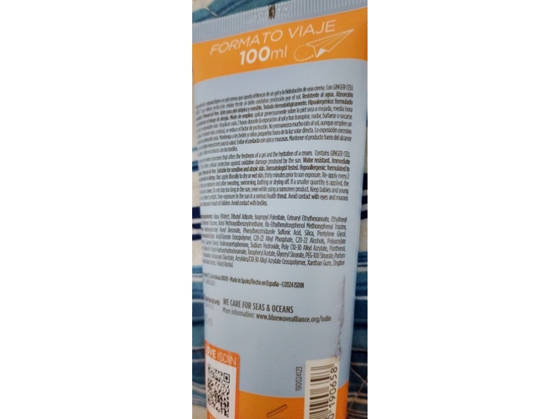 ISDIN Fotoprotector Gel Cream, SPF 50, 100 mL
