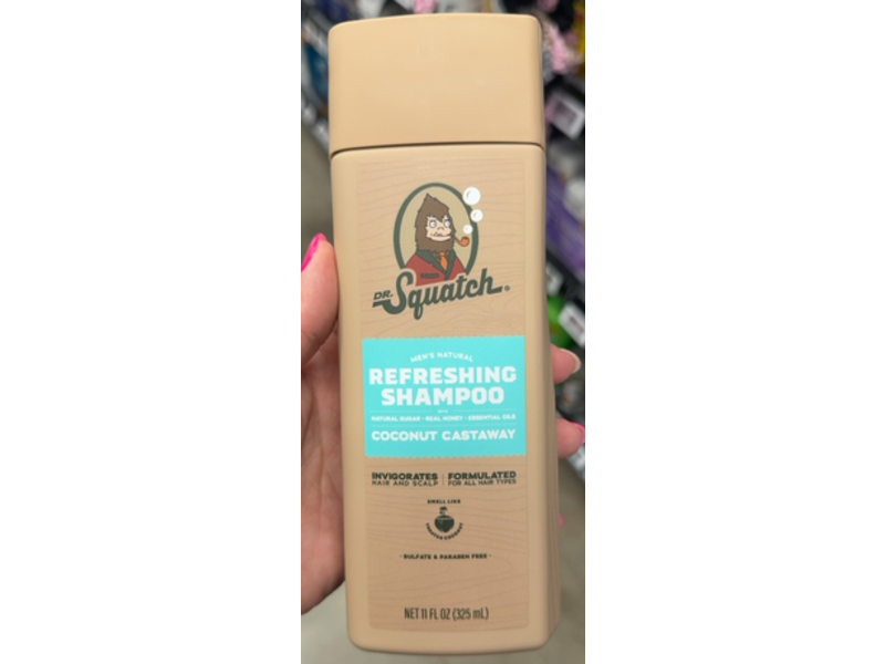 Dr Squatch Refreshing Shampoo, Coconut Castaway, 11 fl oz/ 325 mL