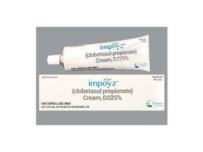 Impoyz (clobetasol propionate) Cream 0.025%, 60 g, Encore (RX)