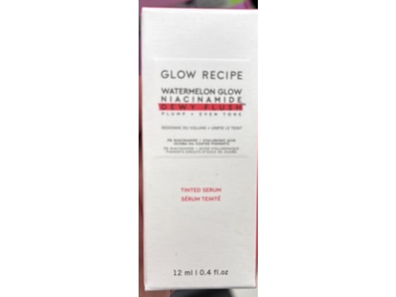 Glow Recipe Dewy Flush Watermelon Glow Tinted Liquid Blush Serum, Cherry Flush, 0.4 fl oz/12 mL
