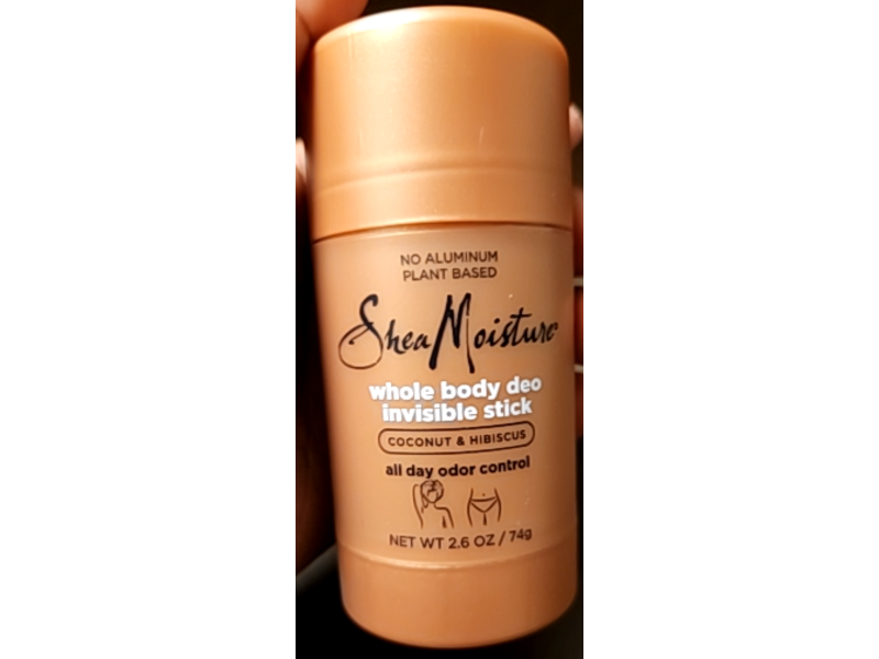 Shea Moisture Whole Body Deo Invisible Stick, Coconut & Hibiscus, 2.6 oz/74 g