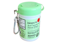 Biopure Antibacterial Hand Wipes, Aloe & Vitamin E, 20 Count - Image 2