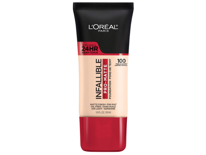 L'Oreal Paris Infallible Pro-Matte Foundation, True Alabaster 100, 1 fl oz/30 mL