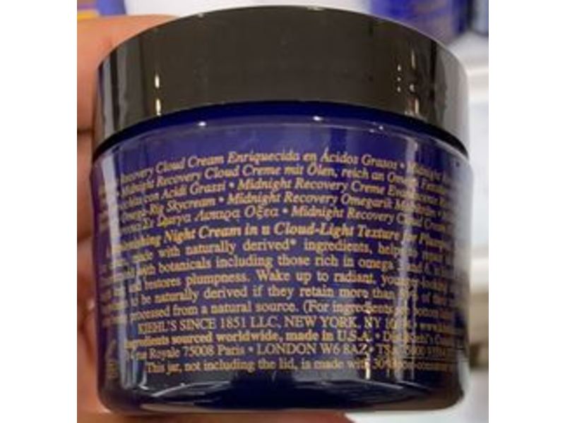 Kiehl's Midnight Recovery Cloud Cream, Omega-Rich, 1.7 fl oz/50 mL