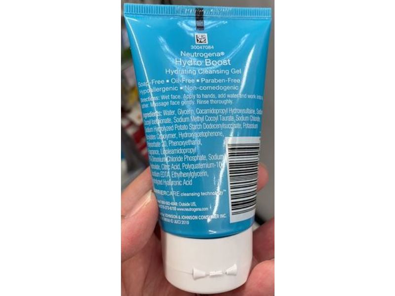 Neutrogena Hydro Boost Hydrating Cleansing Gel, 2 oz/57 g