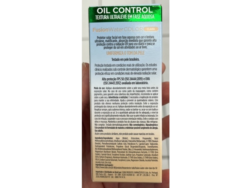 Isdin Fotoprotector Fusion Water Color Sunscreen, Clara, SPF 50, 50 mL