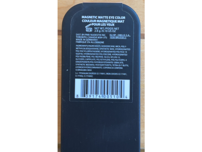 Nudestix Magnetic Matte Eye Color, Moon, 0.10 oz/2.8 g