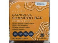 Viori Essential Oil Shampoo Bar, Citrus Zest, 3.17 oz/90 g - thumbnail 2