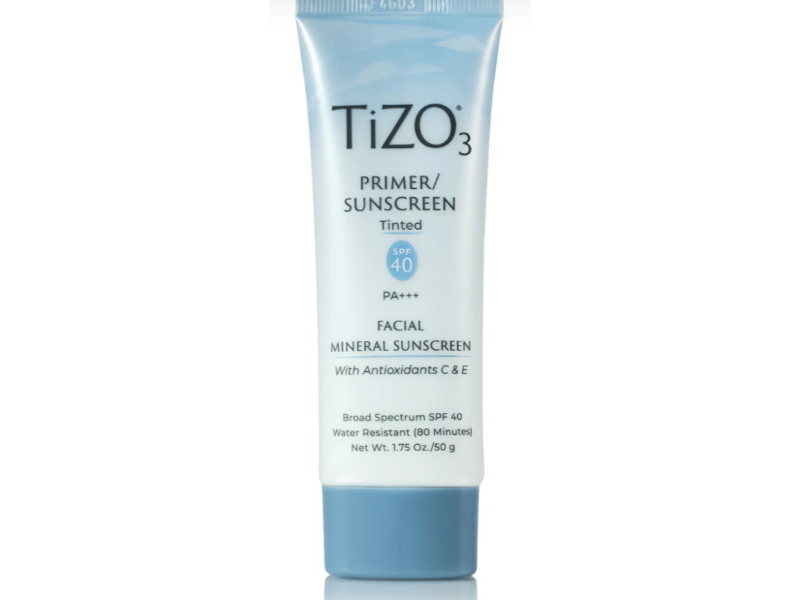 Tizo3 Primer/Sunscreen Facial Mineral Sunscreen, Tinted SPF 40, 1.75 oz/50 g