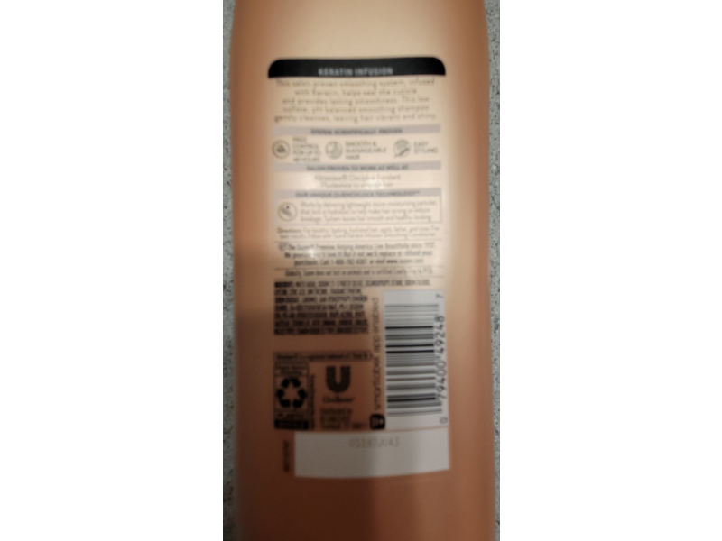 Suave Smoothing Shampoo, Keratin Infusion, 18 fl oz/532 mL