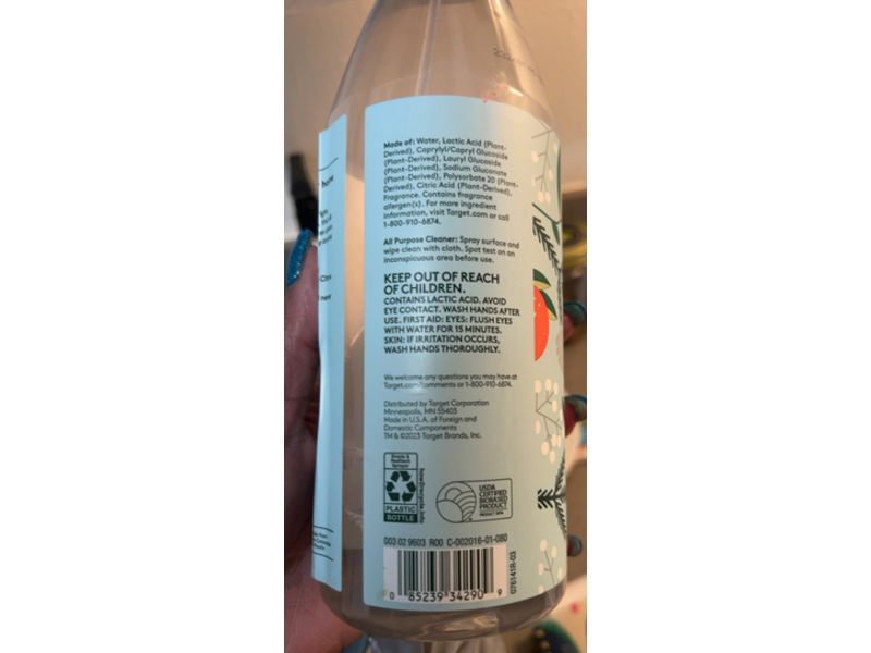 Ever Spring All Purpose Cleaner, Winter Citrus & Pine, 28 fl oz/828 mL