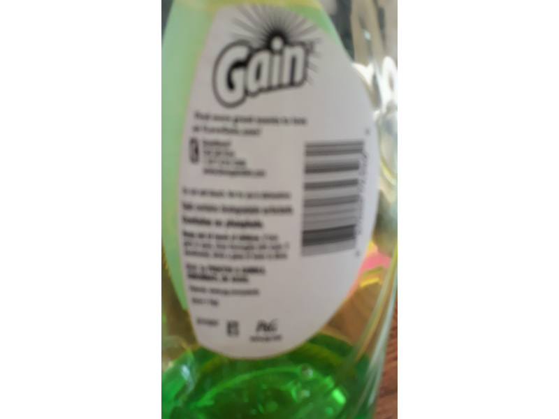 Gain Ultra Dishwashing Liquid, Original, 21.6 fl oz/636 mL