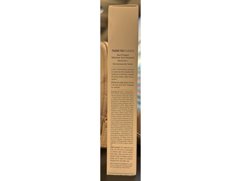 Thank You Farmer Sun Project Shimmer Sun Essence, SPF 30 PA++, 1.40 fl oz/40 mL