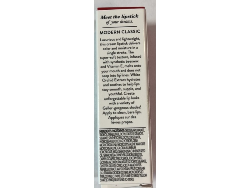 Laura Geller Modern Classic Cream Lipstick, Red Radiance, 0.12 oz/3.5 g