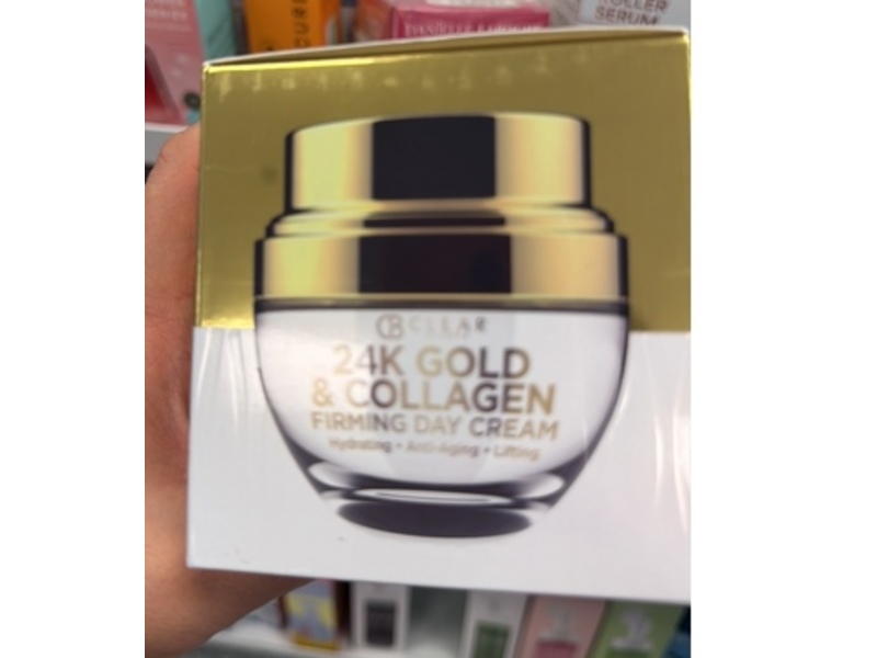 Clear Beauty 24K Gold & Collagen Firming Day Cream, 1.69 fl oz/50 mL