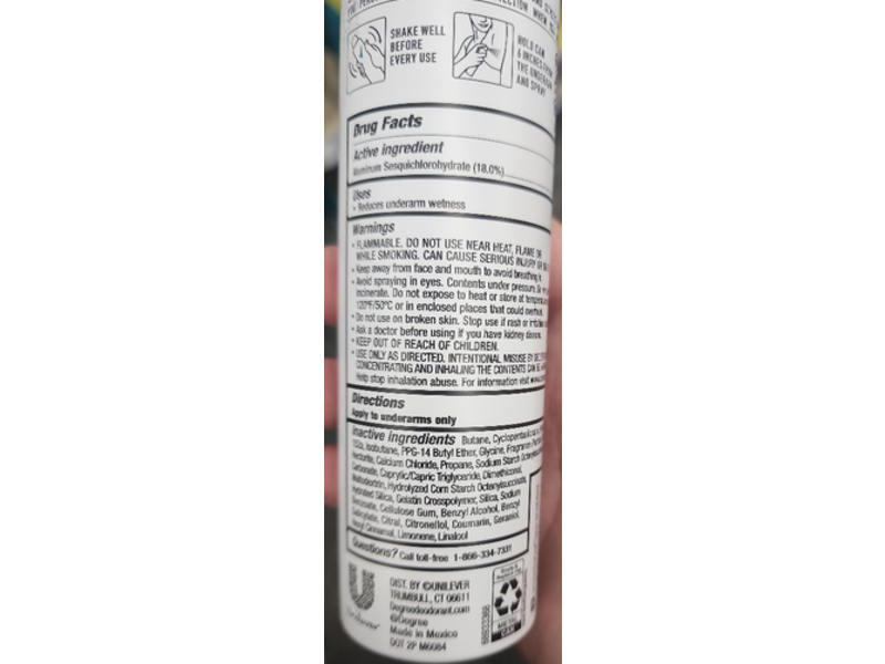 Unlimited Degree Smart Adapt Tech, Marine Dry Spray, 3.8 oz/107 g, 2 Count