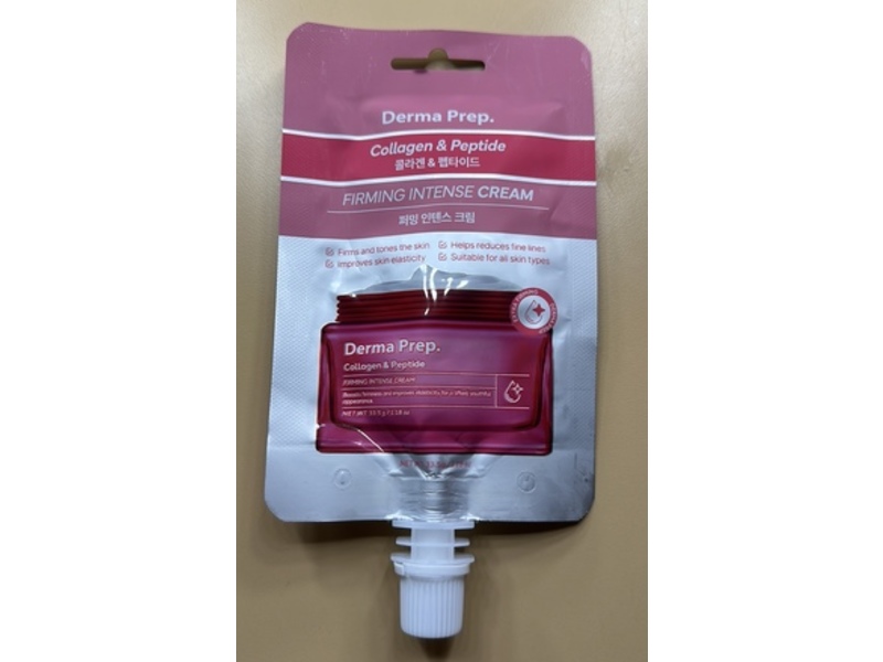 Derma Prep Firming Intense Cream, Collagen & Peptide, 1.18 oz/33.5 g