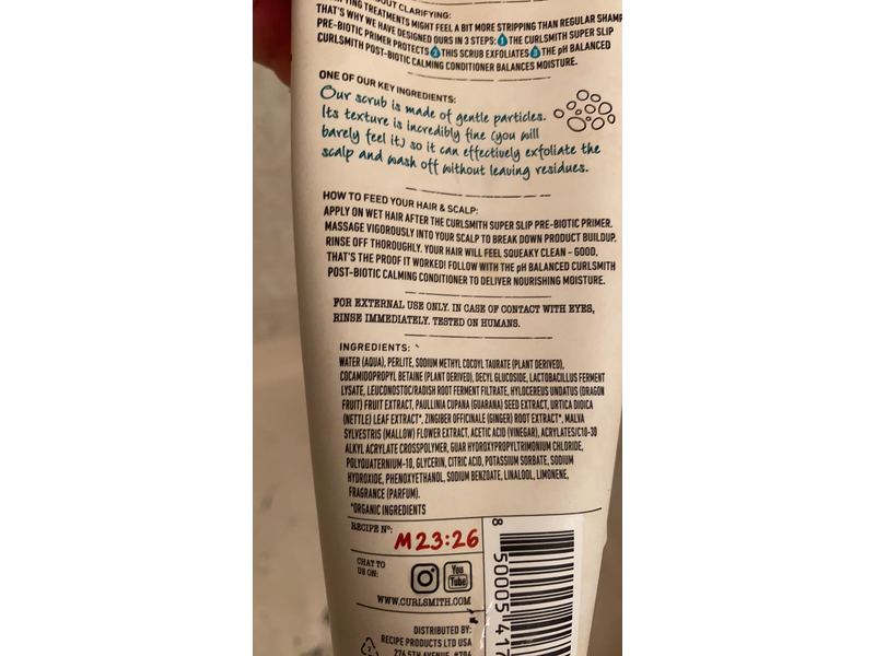 Curlsmith Wash & Scrub Detox Pro-Biotic, 8 oz / 237 ml