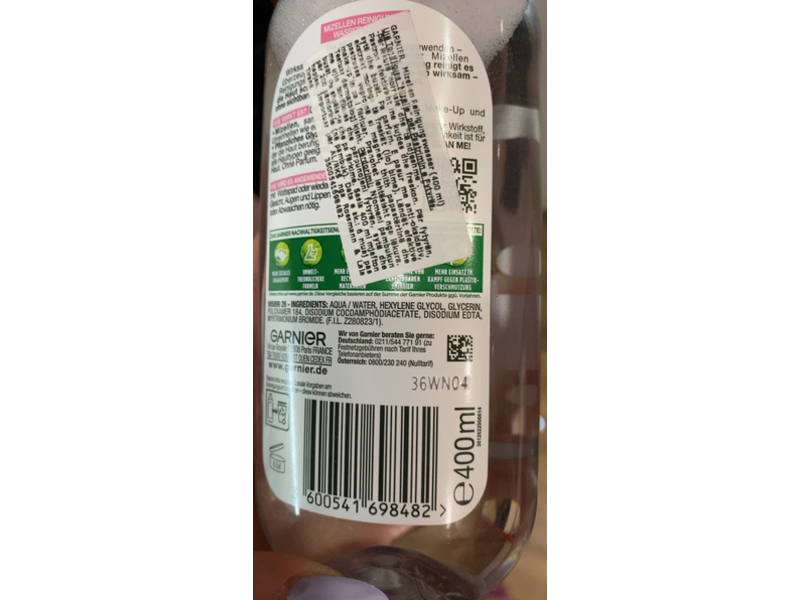 Garnier Skinactive All-In-1 Mizellen Reinigungs Wasser, Empfindliche Haut, 400 mL
