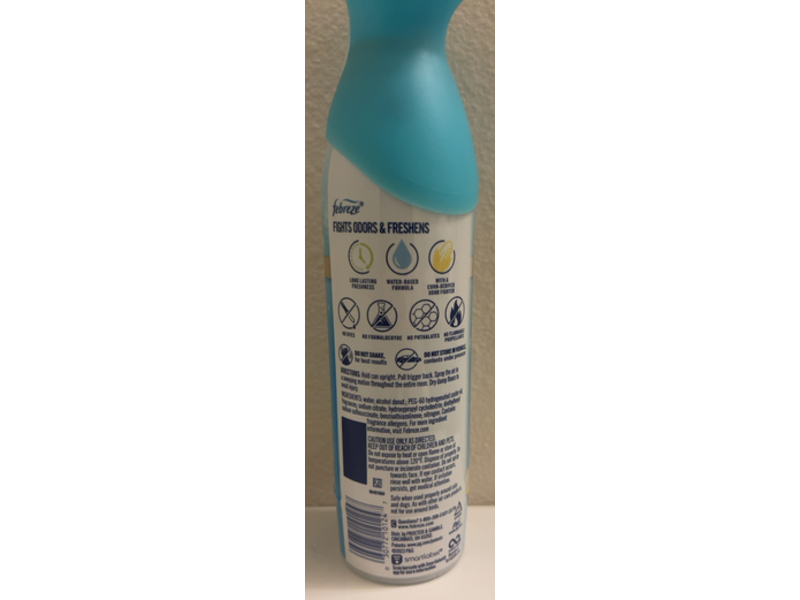 Febreze Refresh & Energize Air Mist, Zesty Orange Blossom, 8.8 oz/250 g, Pack Of 3