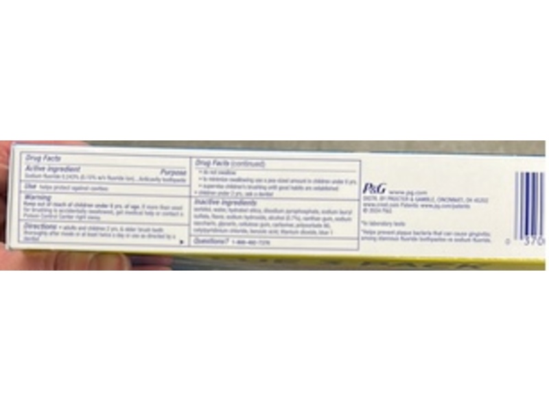 Crest Plus Scope Anticavity Fluoride Toothpaste, Intense Mint, 5.2 oz/147 g, Pack Of 3