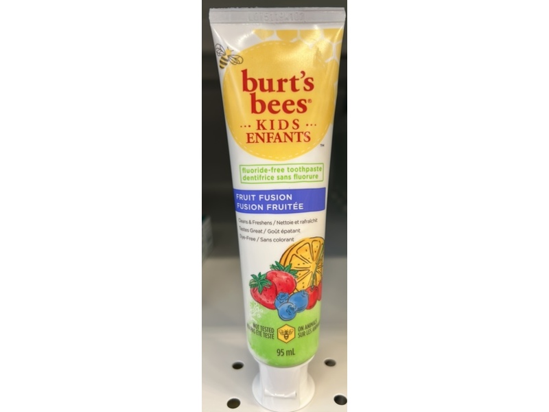 Burt's Bees Kids Fluoride Free Toothpaste, Fruit Fusion, 95 mL
