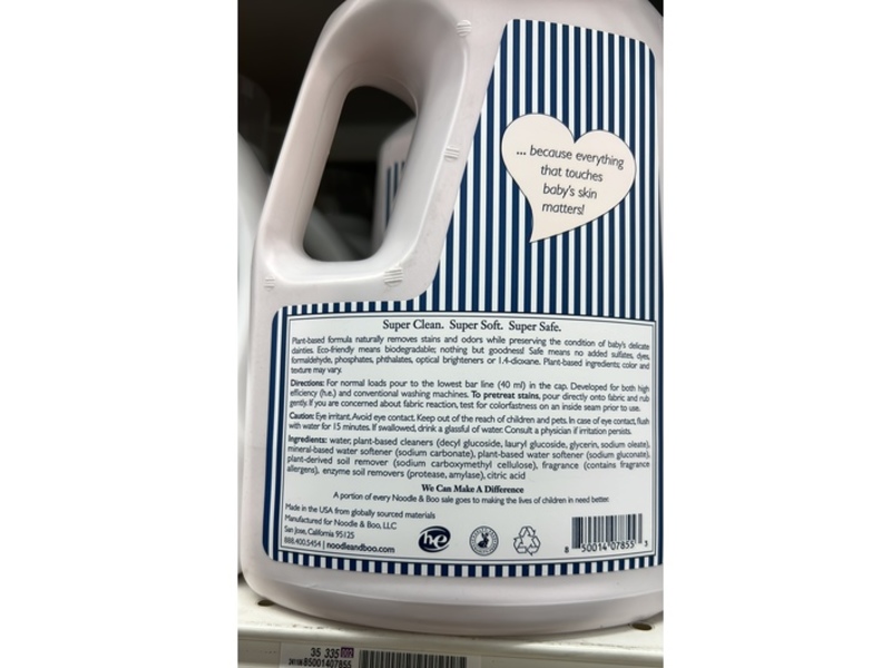 Noodle & Boo Baby Laundry Detergent, 60 fl oz/1.77 L