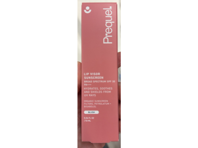 Prequel Lip Visor Sunscreen, SPF 30 PA+++, Blush, 0.34 fl oz/10 mL