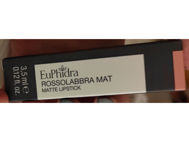 Euphidra Rossolabbra Mat Lipstick, Rm 15, 0.12 fl oz/3.5 mL