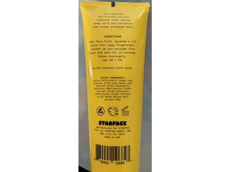 Starface Space Wash Foaming Facial Cleanser, 4.2 oz/124.2 mL