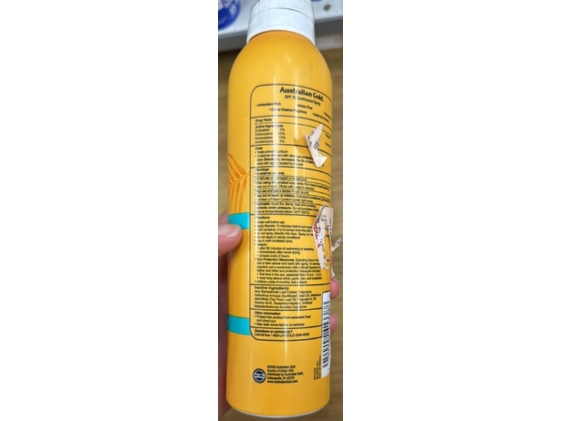 Australian Gold Ultimate Hydration Continuous Spray Sunscreen, SPF 70, 6 oz/170 g